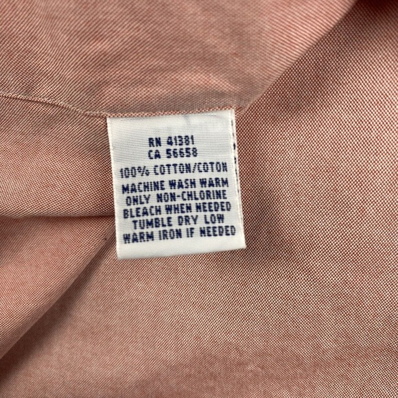Ralph Lauren Shirt Mens Medium 15.5 32/33 Red Custom Fit Button Down Long Sleeve - Picture 4 of 10